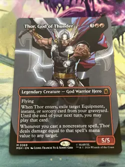 Thor, God of Thunder (Borderless) (0369) Marvel Super Heroes Regular - Image 1