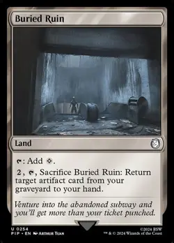 Buried Ruin NM - Fallout - MTG - Image 1