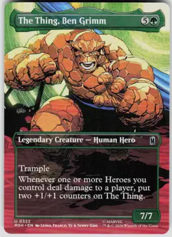 The Thing Ben Grimm Borderless 322 Marvel Super Heroes Magic the Gathering - Image 1