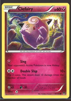 Clefairy 81/122 BREAKpoint English Regular Pokemon Card TCG Komiya Art - Image 1