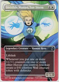 Invisible Woman Sue Storm Borderless 323 Marvel Super Heroes Magic the Gathering - Image 1