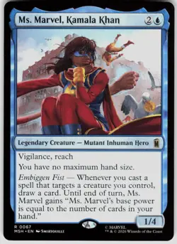 Ms. Marvel Kamala Khan 67 Marvel Super Heroes Magic the Gathering - Image 1