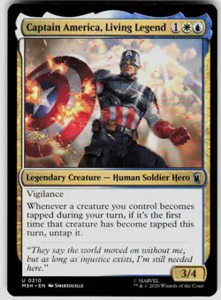Captain America Living Legend 210 Marvel Super Heroes Magic the Gathering - Image 1