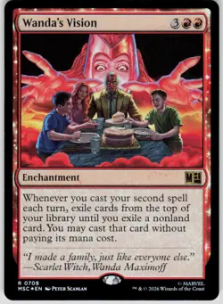 Wanda's Vision Foil 708 Commander: Marvel Super Heroes Magic the Gathering - Image 1
