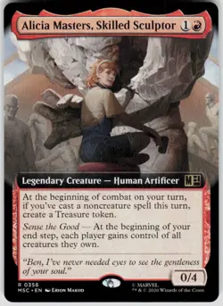 Alicia Masters Skilled Sculptor Extended Art 356 Marvel Super Heroes MTG - Image 1