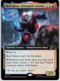 Red Ghost Intangible Genius Extended Art 413 Marvel Super Heroes MTG - Image 1