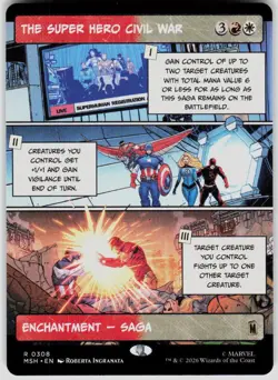 The Super Hero Civil War Borderless 308 Marvel Super Heroes Magic the Gathering - Image 1