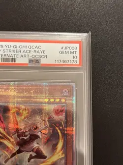 Sky Striker Ace Raye PSA10 25th Alt Art Quarter Century YuGiOh OCG Card - Image 3