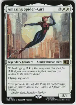 Amazing Spider Girl Foil 583 Commander: Marvel Super Heroes Magic the Gathering - Image 1