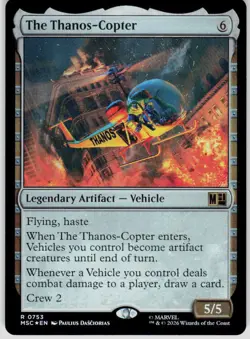 The Thanos Copter Foil 753 Commander: Marvel Super Heroes Magic the Gathering - Image 1
