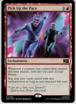 Pick Up the Pace Foil 702 Commander: Marvel Super Heroes Magic the Gathering - Image 1