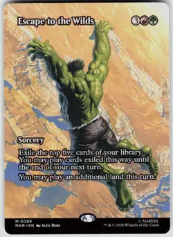 Escape to the Wilds Borderless 89 Marvel Super Hero Magic the Gathering - Image 1