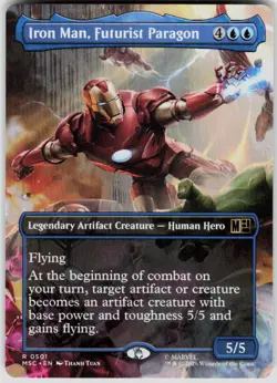 Iron Man Futurist Paragon Borderless 501 Marvel Super Heroes Magic the Gathering - Image 1