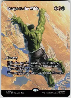 Escape to the Wilds Borderless 89 Marvel Super Heroes Magic the Gathering - Image 1