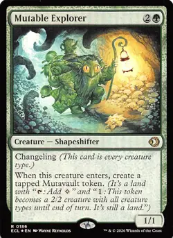Mutable Explorer Foil 186 Lorwyn Eclipsed Magic the Gathering - Image 1
