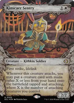 Kinscaer Sentry Showcase Foil 300 Lorwyn Eclipsed Magic the Gathering - Image 1