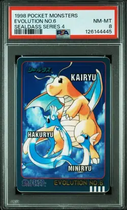 Pokemon Card Pokemon Dragonite Old Back GB Promo 149 PSA 8 Consecutive Set - Image 5
