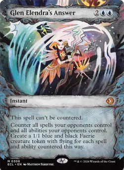 Glen Elendra's Answer Showcase 306 Lorwyn Eclipsed Magic the Gathering - Image 1