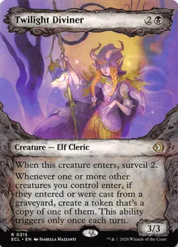 Twilight Diviner Showcase 315 Lorwyn Eclipsed Magic the Gathering - Image 1