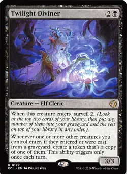 Twilight Diviner 122 Lorwyn Eclipsed Magic the Gathering - Image 1