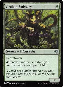 Virulent Emissary 202 Lorwyn Eclipsed Magic the Gathering - Image 1