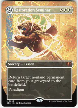 Restoration Seminar Borderless 290 Secrets of Strixhaven Magic the Gathering - Image 1