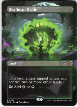 Deathcap Glade Borderless 301 Secrets of Strixhaven Magic the Gathering - Image 1