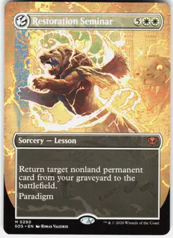 Restoration Seminar Borderless 290 Secrets of Strixhaven Magic the Gathering - Image 1