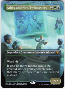Adrix and Nev Twincasters Borderless Foil 156 Special Guests Magic the Gathering - Image 1