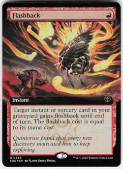 Flashback (Extended Art) Foil 333 Secrets of Strixhaven Magic the Gathering - Image 1