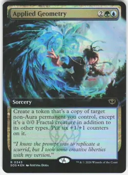 Applied Geometry Extended Art Foil 343 Secrets of Strixhaven Magic the Gathering - Image 1