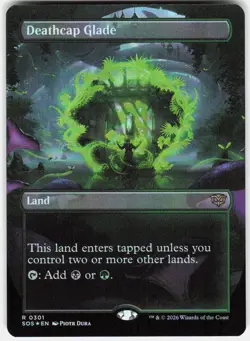 Deathcap Glade (Borderless) Foil 301 Secrets of Strixhaven Magic the Gathering - Image 1