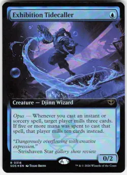 Exhibition Tidecaller Extended Art Foil 316 Secrets of Strixhaven MTG - Image 1