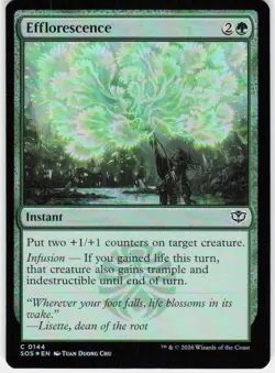 Efflorescence Foil 144 Secrets of Strixhaven Magic the Gathering - Image 1