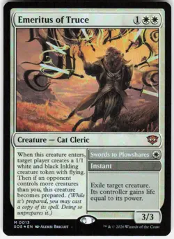 Emeritus of Truce Foil 13 Secrets of Strixhaven Magic the Gathering - Image 1
