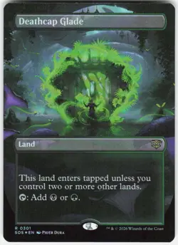 Deathcap Glade Borderless Foil 301 Secrets of Strixhaven Magic the Gathering - Image 1