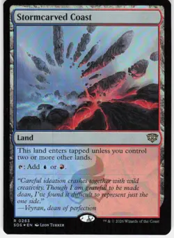 Stormcarved Coast Foil 263 Secrets of Strixhaven Magic the Gathering - Image 1