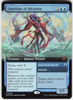 Emeritus of Ideation Extended Art Foil 315 Secrets of Strixhaven MTG - Image 1