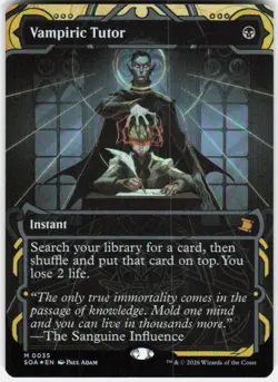 Vampiric Tutor Foil 35 Secrets of Strixhaven Magic the Gathering - Image 1