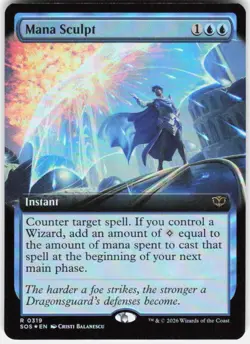 Mana Sculpt Extended Art Foil 319 Secrets of Strixhaven Magic the Gathering - Image 1