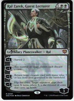 Ral Zarek Guest Lecturer Foil 97 Secrets of Strixhaven Magic the Gathering - Image 1