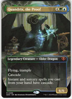 Quandrix the Proof Borderless 286 Secrets of Strixhaven Magic the Gathering - Image 1