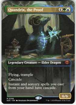 Quandrix the Proof Borderless 286 Secrets of Strixhaven Magic the Gathering - Image 1