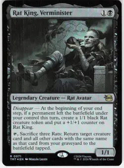 Rat King Verminister Foil 71 Teenage Mutant Ninja Turtles Magic the Gathering - Image 1