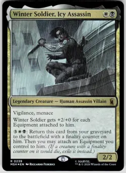 Winter Soldier Icy Assassin Foil 239 Marvel Super Heroes Magic the Gathering - Image 1