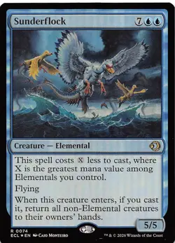 Sunderflock Foil 74 Lorwyn Eclipsed Magic the Gathering - Image 1