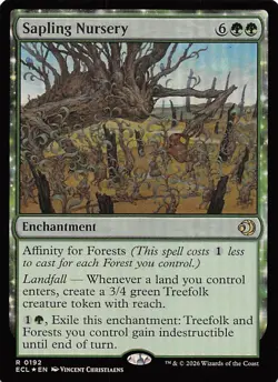 Sapling Nursery Foil 192 Lorwyn Eclipsed Magic the Gathering - Image 1