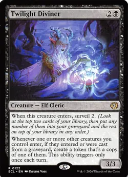 Twilight Diviner 122 Lorwyn Eclipsed Magic the Gathering - Image 1