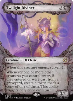 Twilight Diviner Showcase 315 Lorwyn Eclipsed Magic the Gathering - Image 1