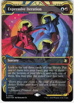 Expressive Iteration Foil 64 Secrets of Strixhaven Magic the Gathering - Image 1